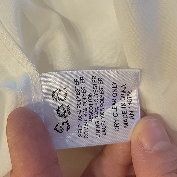 Sea New York Sz 4 Cream Lace Ruffle Cocktail Dress - Picture 13 of 13